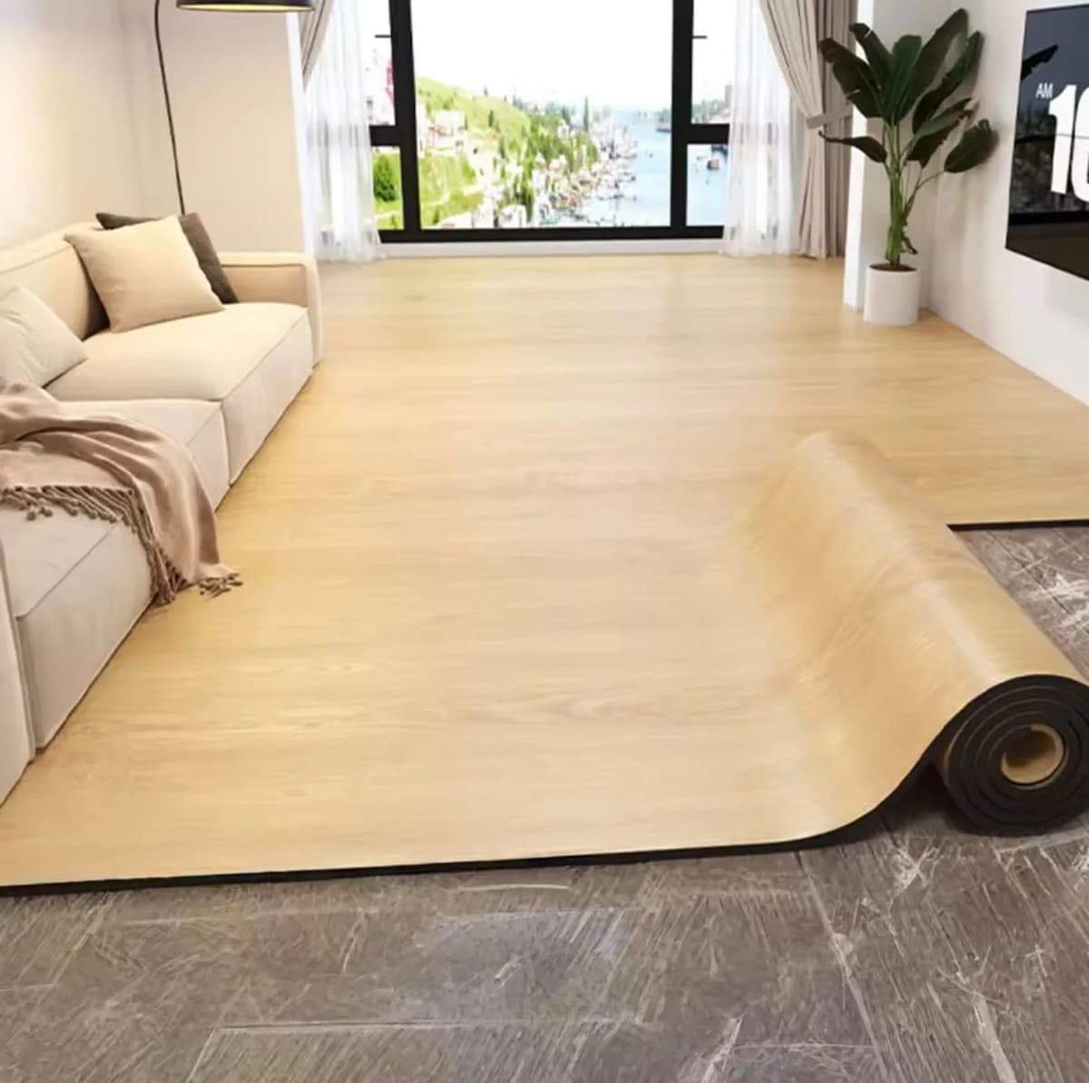 Wood Finish Floor Carpets