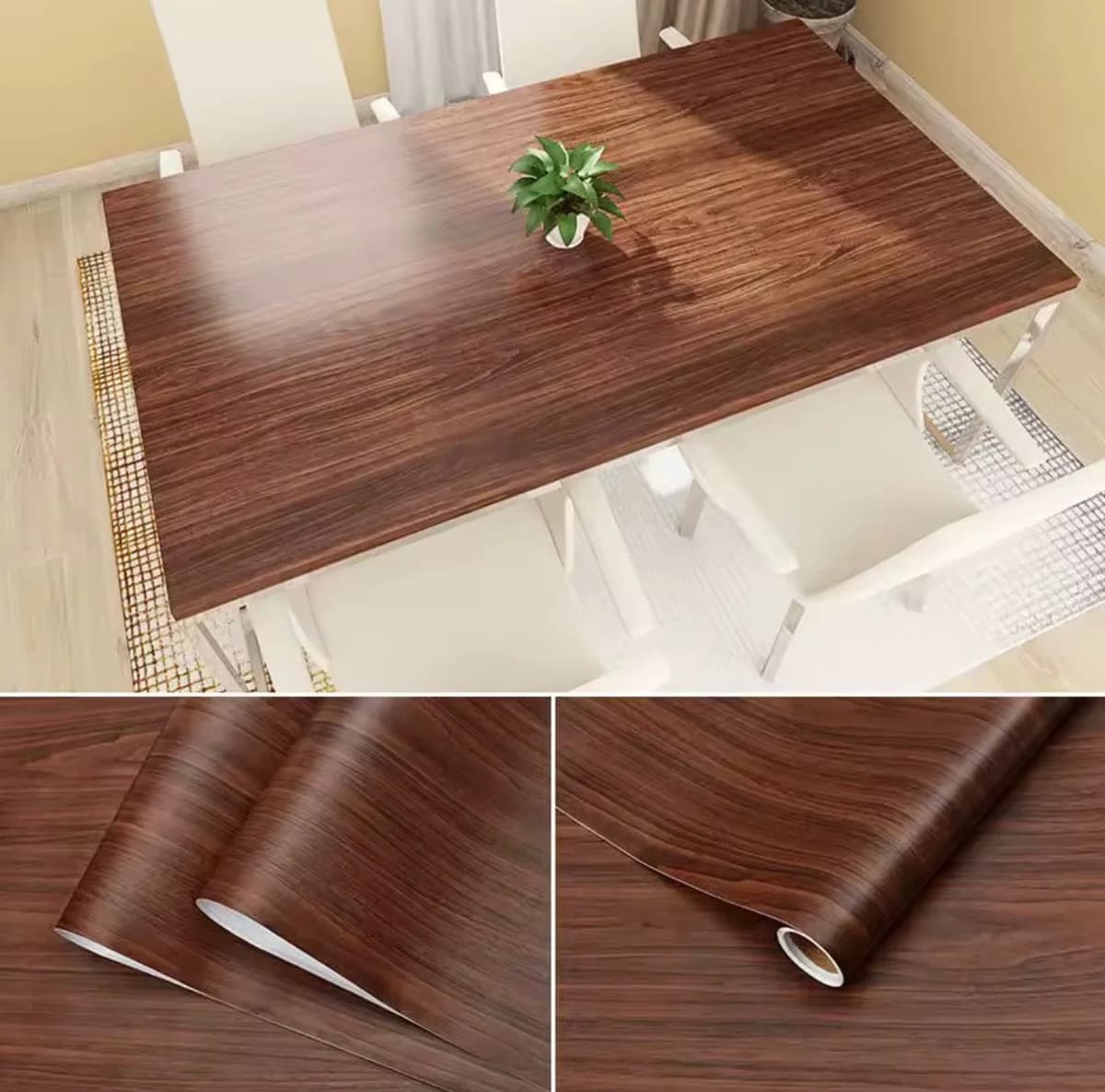 Dark Wooden Effect Cabinets Contact paper
